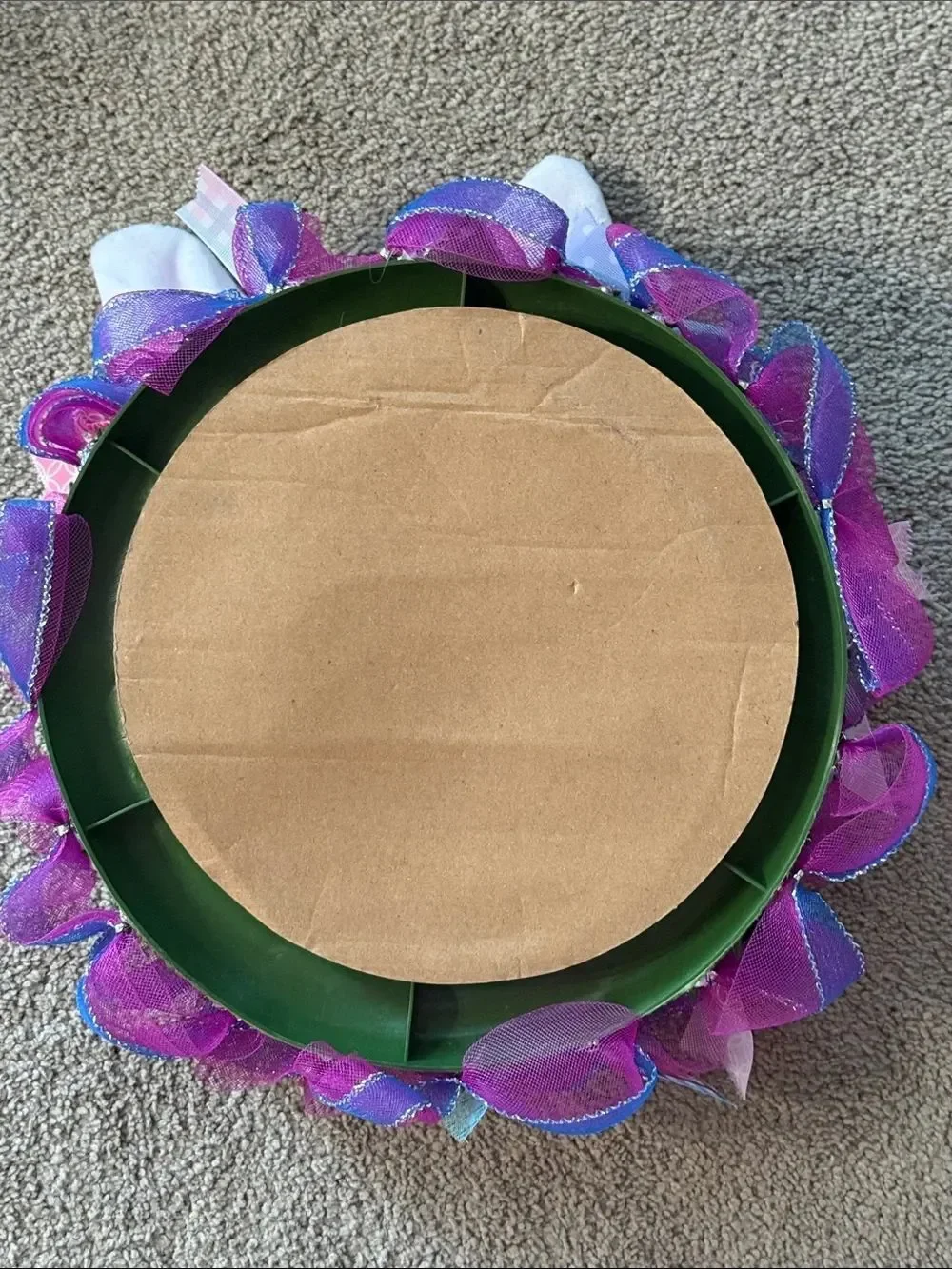 Handcrafted Bunny Wreath!